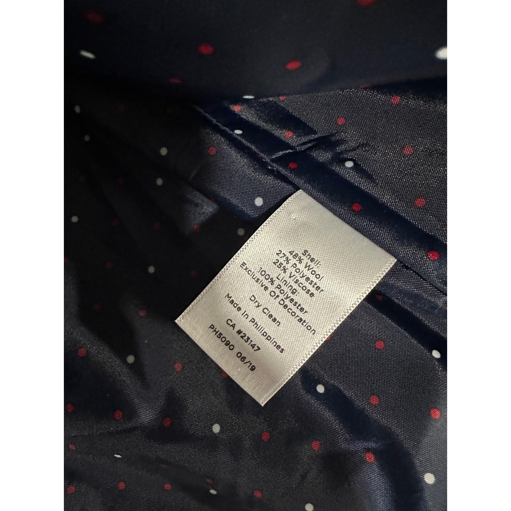 Talbots Plus Size 14W Wool Blend Plaid Blazer Velvet Collar Multi-Color Jacket - Picture 4 of 6